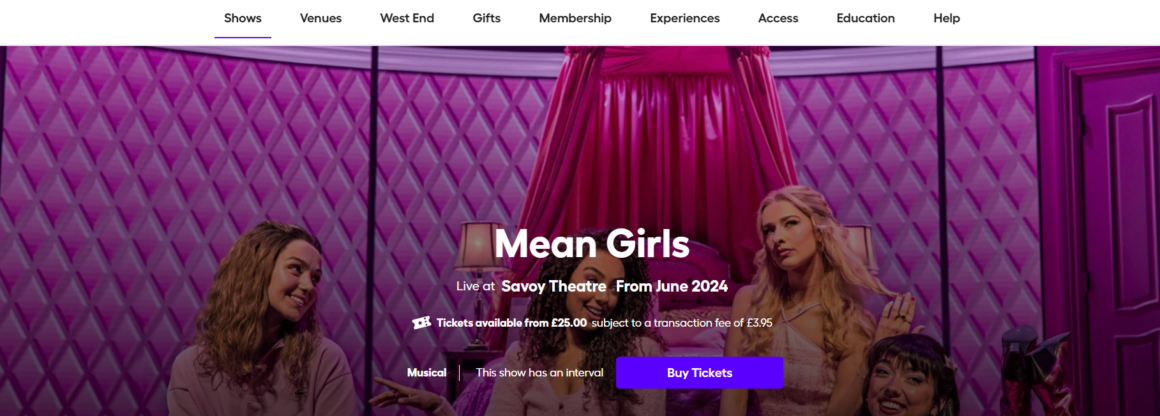 Mean Girls musical cast UK