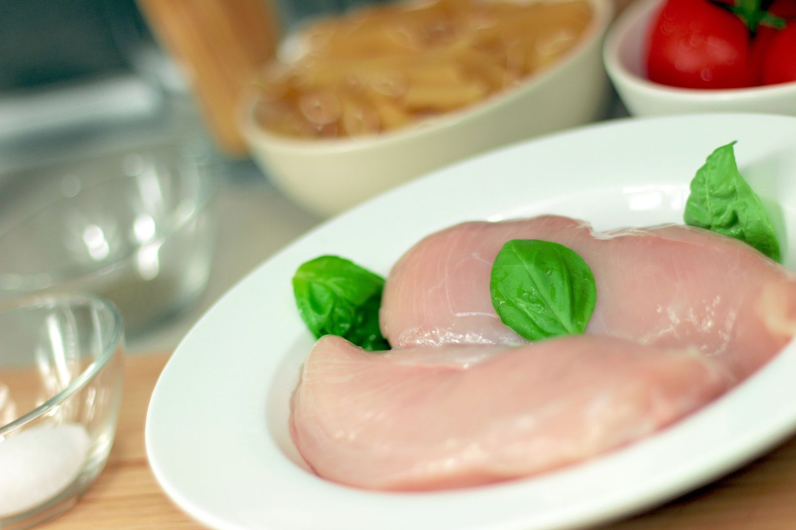 Lean meat selection including chicken and steak