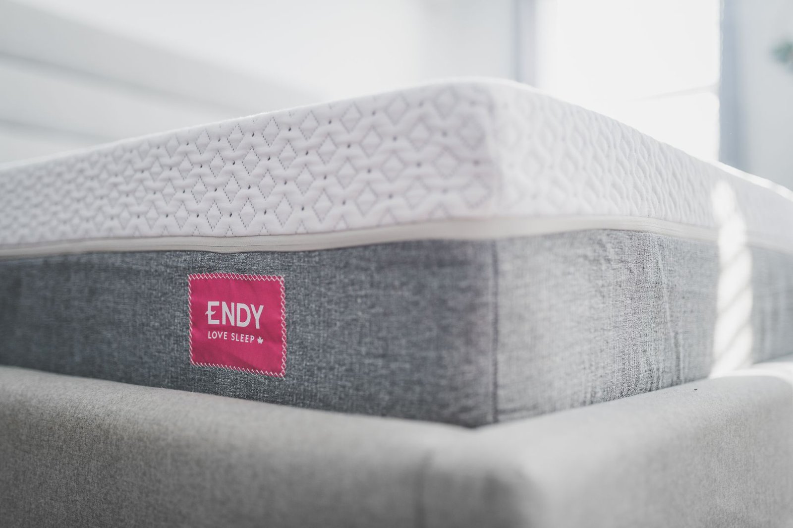 Close-up of Emma mattress top layer and breathable cover